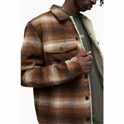 All Saints AllSaints Seneca Brown Jacket -AllSaints shop unnamed file 1523