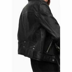 All Saints AllSaints Black Luna Biker Jacket -AllSaints shop unnamed file 1528