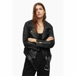 All Saints AllSaints Black Luna Biker Jacket -AllSaints shop unnamed file 1530