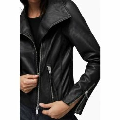All Saints AllSaints Black Ellis Biker Jacket