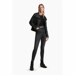 All Saints AllSaints Black Ellis Biker Jacket -AllSaints shop unnamed file 1537
