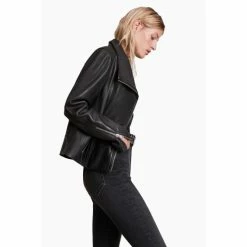 All Saints AllSaints Black Ellis Biker Jacket -AllSaints shop unnamed file 1538