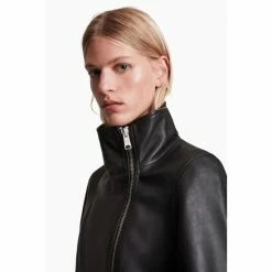 All Saints AllSaints Black Ellis Biker Jacket -AllSaints shop unnamed file 1540