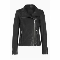 All Saints AllSaints Black Ellis Biker Jacket -AllSaints shop unnamed file 1542