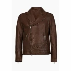 All Saints AllSaints Rio Biker Brown Jacket -AllSaints shop unnamed file 1562