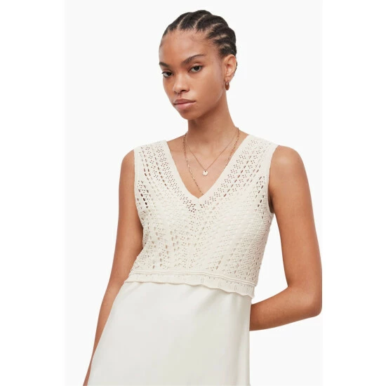 All Saints AllSaints Cass White Dress 2 All Saints AllSaints Cass White Dress - Image 2