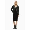All Saints AllSaints Ava Black Midi Dress