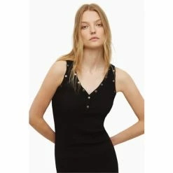 All Saints AllSaints Ava Black Midi Dress -AllSaints shop unnamed file 1701