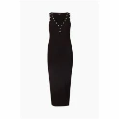 All Saints AllSaints Ava Black Midi Dress -AllSaints shop unnamed file 1703
