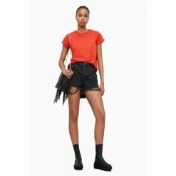 All Saints Red Anna T-Shirt -AllSaints shop unnamed file 171