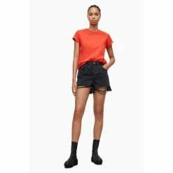 All Saints Red Anna T-Shirt -AllSaints shop unnamed file 172