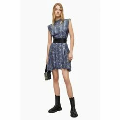 All Saints AllSaints Fleur Viola Black Dress -AllSaints shop unnamed file 1721