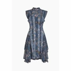 All Saints AllSaints Fleur Viola Black Dress -AllSaints shop unnamed file 1723