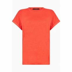 All Saints Red Anna T-Shirt -AllSaints shop unnamed file 174