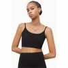 All Saints AllSaints Ariel Black Crop Top