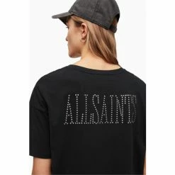 All Saints AllSaints Black Stud T-Shirt Dress -AllSaints shop unnamed file 1833