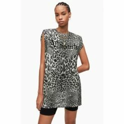 All Saints AllSaints Grey Leppo Gothic Mika Tank Dress