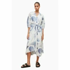 All Saints AllSaints Blue Dalia Oceano Dress -AllSaints shop unnamed file 1881