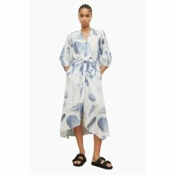 All Saints AllSaints Blue Dalia Oceano Dress -AllSaints shop unnamed file 1882
