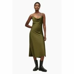 All Saints AllSaints Green Hadley Dress