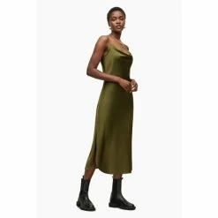All Saints AllSaints Green Hadley Dress -AllSaints shop unnamed file 1902