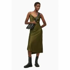 All Saints AllSaints Green Hadley Dress -AllSaints shop unnamed file 1903