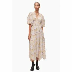 All Saints AllSaints Yellow Aspen Momo Dress -AllSaints shop unnamed file 1955