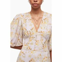 All Saints AllSaints Yellow Aspen Momo Dress -AllSaints shop unnamed file 1956