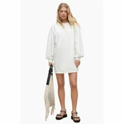 All Saints AllSaints Harlow White Denim Dress -AllSaints shop unnamed file 1985