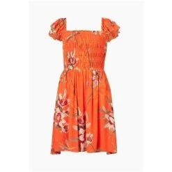 All Saints AllSaints Orange Malika Dorada Dress -AllSaints shop unnamed file 2006