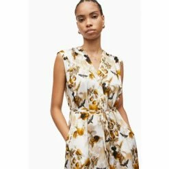 All Saints AllSaints Tate Soleil Yellow Dress -AllSaints shop unnamed file 2017