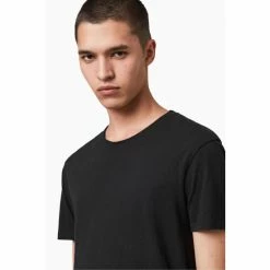 All Saints Black Figure Short-Sleeve Crew T-Shirt -AllSaints shop unnamed file 202
