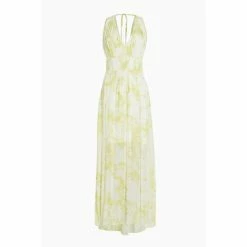 All Saints AllSaints Yellow Avery Marama Dress -AllSaints shop unnamed file 2038