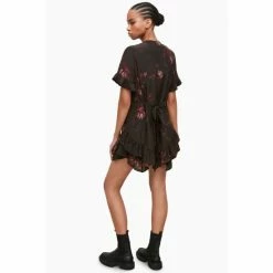 All Saints AllSaints Brown Frankie Nila Dress -AllSaints shop unnamed file 2094