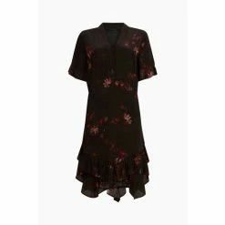 All Saints AllSaints Brown Frankie Nila Dress -AllSaints shop unnamed file 2100