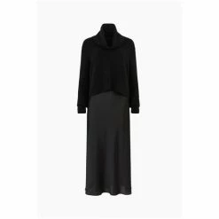 All Saints AllSaints Tierny Black Roll Neck Dress -AllSaints shop unnamed file 2103