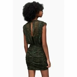 All Saints AllSaints Green Hali Tamora Dress -AllSaints shop unnamed file 2110