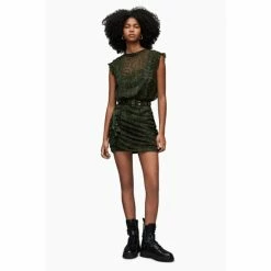 All Saints AllSaints Green Hali Tamora Dress -AllSaints shop unnamed file 2111