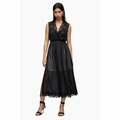 All Saints AllSaints Sara Black Dress -AllSaints shop unnamed file 2146