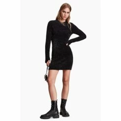 All Saints AllSaints Sparkle Black Dress -AllSaints shop unnamed file 2165