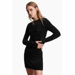 All Saints AllSaints Sparkle Black Dress -AllSaints shop unnamed file 2167