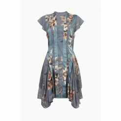 All Saints AllSaints Blue Fleur Kuroyuri Dress -AllSaints shop unnamed file 2186