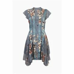 All Saints AllSaints Blue Fleur Kuroyuri Dress -AllSaints shop unnamed file 2187