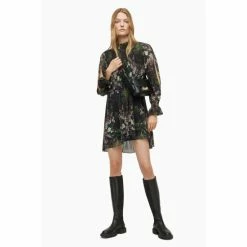 All Saints AllSaints Black Cora Ophelia Dress -AllSaints shop unnamed file 2199