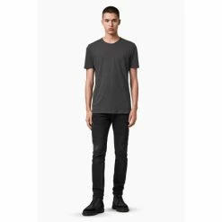 All Saints Black Figure Short-Sleeve Crew T-Shirt -AllSaints shop unnamed file 223