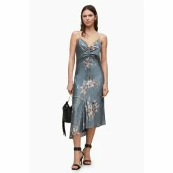 All Saints AllSaints Alexia Kuroyuri Blue Dress -AllSaints shop unnamed file 2236