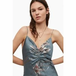 All Saints AllSaints Alexia Kuroyuri Blue Dress -AllSaints shop unnamed file 2237