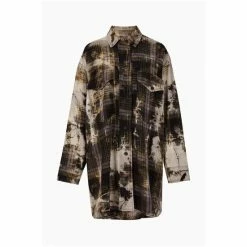 All Saints AllSaints Lily Check Black Shacket -AllSaints shop unnamed file 2254