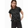 All Saints AllSaints Black Buruberu Anna T-Shirt