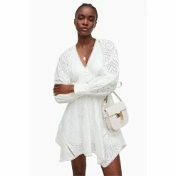 All Saints AllSaints Irina White Broderie Dress